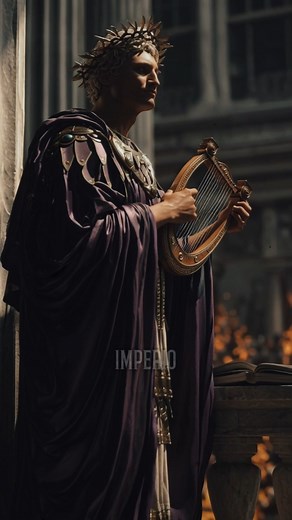 Neron tocaba la LIRA mientras roma ardia #history #romanempire #Neron | Mente Infinita