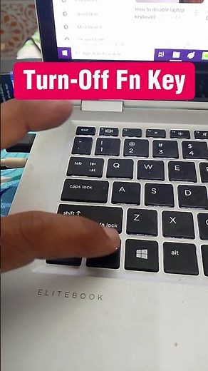 Turn ON/OFF Function Key HP EliteBook | Disable or Enable Fn Key #shorts #hp #fnkey #tips #2025
