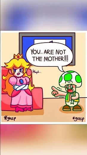 Peach is the mother of Bowser Jr!? A short comic by @galaxerknight. #nintendo #bowser #comic #dub