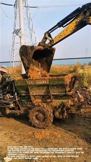 Heavy Equipment Loading Process | Excavator to Dumper Soil Transfer.