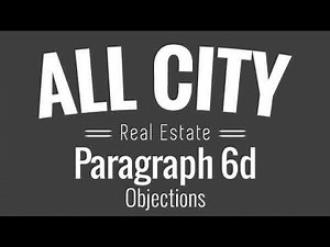 TAR 1-4 Family Contract - Paragraph 6d - OBJECTIONS
