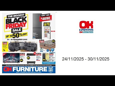 OK Furniture specials - 24/11/2025 - 30/11/2025