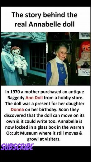 The story behind real ANNABELLE DOLL! 🪆🪆 #annabelle #truestory #strangeandunusual #horror #facts