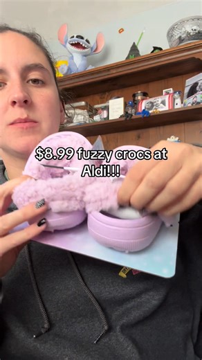 The crocs fur is actually removable too! Let me know if you want to see a video of how easy it is! I wish they made adult style ones like this! #aldi #aldifinds #crocs #AOS #dollartree #shopwithus #haul | Alexei Partain | Facebook