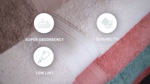 Everyday Home by Trident 6 Pc Bath Towel Set, 100% Cotton, Plush, Absorbent, Soft Comfort Bathroom Towels, Linen