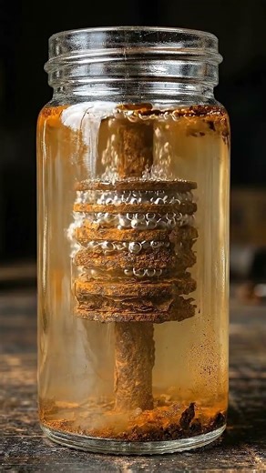 Severely Rusted Spring Ready for Chemical Rust Removal #Rust #Satisfying #ASMR #MetalPolishing