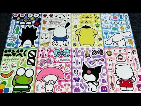[sticker paper ASMR] : KUROMI & my melody sticker haul & ASMR journal session 🌺 Satisfying & cute !!