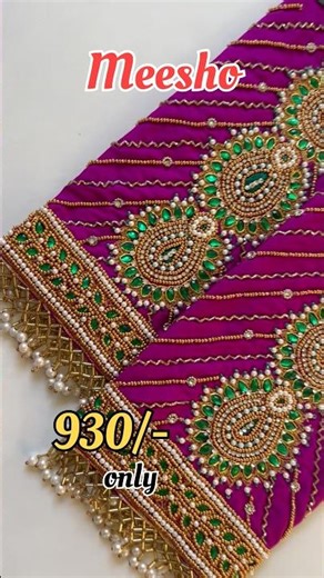 @Meesho heavy maggam 😱 just 930/- only|| year end sale|| #shorts #shortsviral
