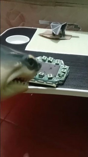 shark puppet plays minecraft but the final boss