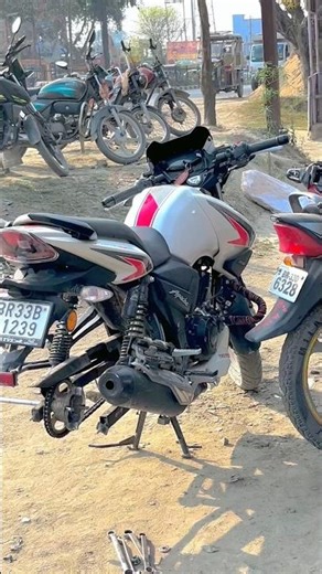 Apache 160 cc 2v bs7 white 💥😍 Apache lover #youtubeshorts #bikelover #trending #apache #shorts