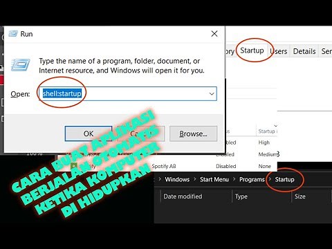 StartUp Windows : Cara Membuat Aplikasi Berjalan Otomatis Ketika Komputer dan Laptop Dihidupkan
