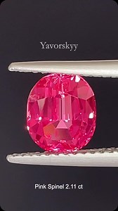 1K views · 31 reactions | An Elegant 2.11 ct Spinel: A gorgeous stone with exceptional clarity and vivid pink and colour. Certificated by GIA #161258 #pinkspine #vividpinkspinel #yavorskyycut #coloredgemstones #naturalgemstone #драгоценныекамни #lovegems #gemlover #coloredstones #gemcollections | Yavorskyy | Facebook