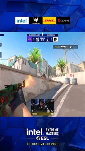 yuurih Steals The Round With A 1v3 #esl #colognemajor #cs2 #clutch