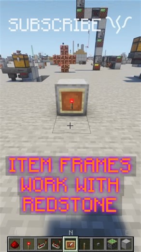 How ITEM FRAMES can work WITH COMPARATORS for SECRETS! | Redstone with PsiVolt #minecraft #redstone