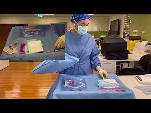 Setting up your sterile field for PICC or midlines