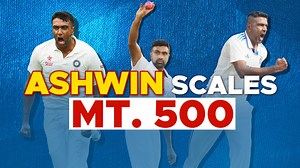 5️⃣0️⃣0️⃣ wickets unlocked ✅ Joins an elite club comprising Muralitharan, Warne & Kumble 𝑹𝒂𝒗𝒊𝒄𝒉𝒂𝒏𝒅𝒓𝒂𝒏 𝑨𝒔𝒉𝒘𝒊𝒏 𝒔𝒄𝒂𝒍𝒆𝒔 𝒂 𝒏𝒆𝒘 𝒑𝒆𝒂𝒌 👏 👏 #Ashwin is fastest among Indians to pick 5️⃣0️⃣-5️⃣0️⃣0️⃣ Test wickets 🤩 Here's saluting #RavichandranAshwin, right here 👇 #INDvENG | cricbuzz