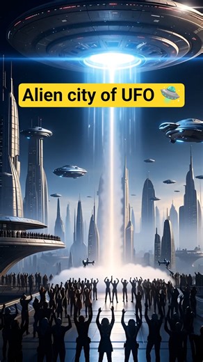 Alien city of UFO 🛸 #UFO #cityonspace #cityonmars #aerospace #SciFiAdventure #aliencity #ufosighting