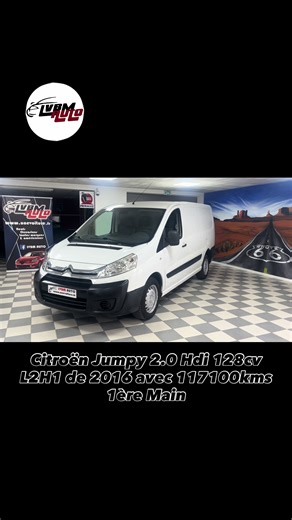 ☑️ NOUVEAUTE ☑️ Citroën Jumpy 2.0 Hdi 128cv de 2016 avec 117100kms, 1ère Main, Clim, 3 places, Attelage, Plancher bois, … #lvbm #jumpy #fyp #voiture #vehicule