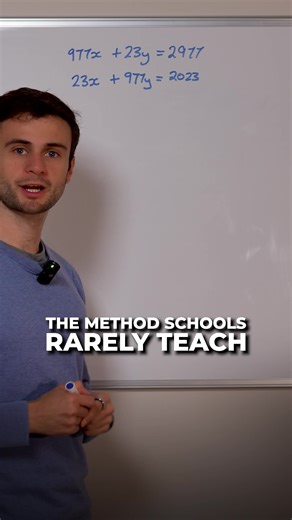 This one strategy makes simultaneous equations way easier—and schools barely teach it.