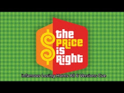 The Price is Right infamous Losing Horns All 6 Versions Cue