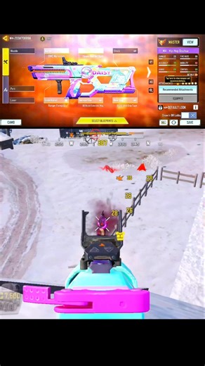 NO RECOIL IN LONG RANGE | BEST M4 GUNSMITH CODM BR | M4 GUNSMITH BR #shorts #codm #callofdutymobile