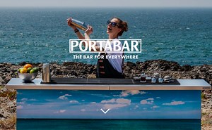 Portabar | Setups | Mobile & Portable Bar System | Backfittings - Bars On Wheels - Lighting - Packs into flightcases | UK - Europe - Worldwide - For Sale