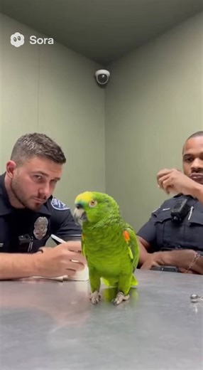 The parrot who roasted the cops 🦜 #police #parrot #cops #fyp #viral | Film Watch Movies
