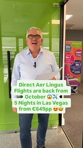 2K views · 91 reactions | Direct Aer Lingus Flights are back to Las...