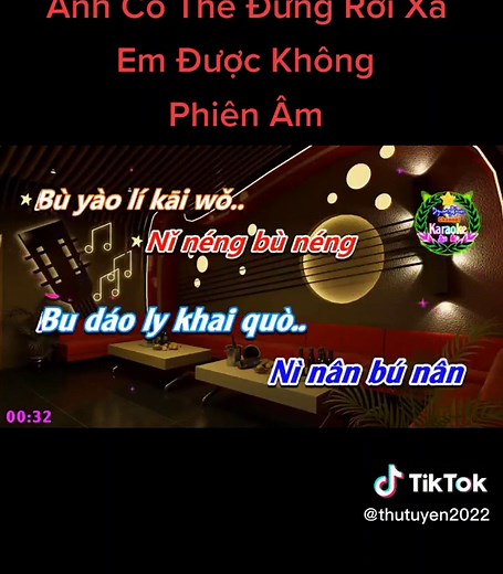 Karaoke: Anh Có Thể Đừng Rời Xa Em Được Không