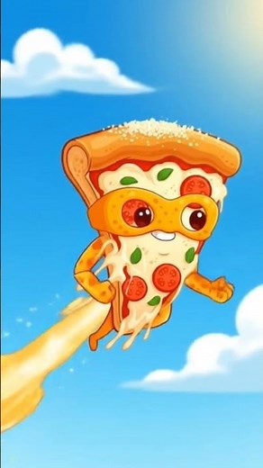 “Funny Pizza Cartoon | Talking Pizza Slice | Kids Fun Video”