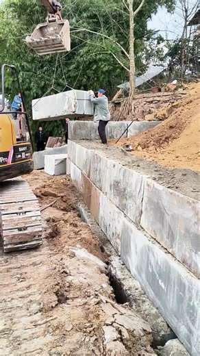 Slope Protection Construction for Retaining Walls