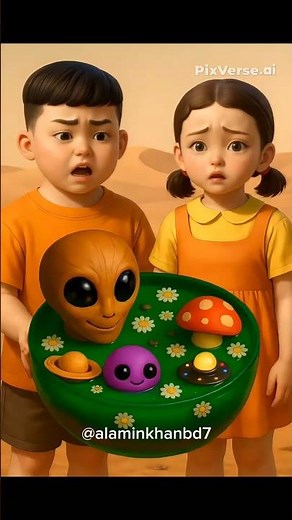 "She Ate the Mushroom, Then He Became an Alien and Flew Away! 🚀 | 3D Sci-Fi Animation