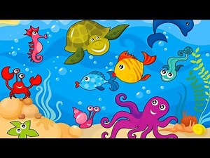 Learn Sea Animals + Water Animals Names and sounds for kids