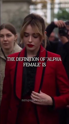 The defination of alpha female is:
