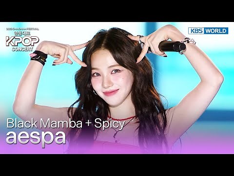 (ENG SUB) Black Mamba + Spicy - aespa [영동대로 K-POP Concert] | KBS WORLD TV