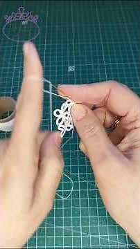 Needle tatting. Thin threads — thin needle #FairyLacefromElena #Shorts #needletatting #squaredoily