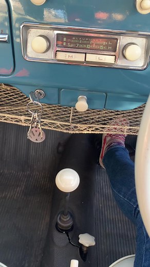 Beetle life! 😆. #vw #aircooled #beetle #classiccar #1961 #vwbug #vwbeetle #drivingskills #vintage #gulfblue