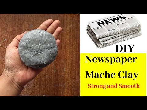 How to Make Paper Mache Clay At Home | DIY Newspaper Clay| Homemade Craft Clay Recipe
