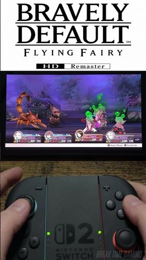 Bravely Default HD Remaster Nintendo Switch 2 Gameplay Tabletop Joycon