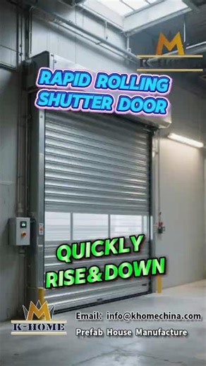 Quickly raised and lowered , effectively preventing temperature loss!#doordesign #highspeeddoors