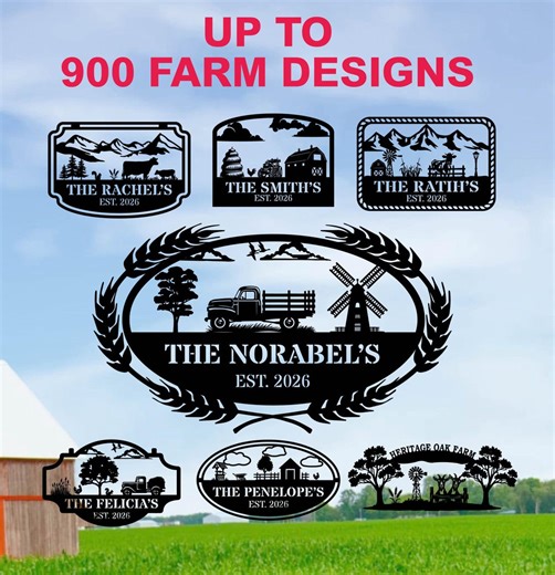 Personalized Farm Metal Sign, Ranch Entrance Sign, Ranch Wall Art, Custom Family Name Sign, Ranch Decor, Outdoor Farm Entrance Sign - Etsy