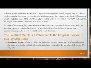 How to Access Elements in AJAX Callbacks using jQuery