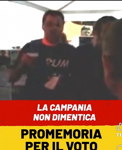 Per non dimenticare 👇ascoltate il video Senti che puzza scappano anche i cani, stanno arrivando i napoletani o colerosi terremotati che col sapone non vi siete mai lavati....Napoli merd@.... 🔴 NON DIMENTICHIAMO. MAI. C’è chi oggi viene in Campania a chiedere voti, a parlare di “sviluppo”, di “rispetto”, di “unità nazionale”. Ma noi non possiamo – e non dobbiamo – dimenticare come certi leader hanno costruito il loro consenso: aizzando l’Italia del Nord contro quella del Sud, insultando i merid