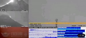 Merapi Uncover | Visual G.Merapi saat ini terjadi luncuran lava pijar arah barat daya #Merapi #merapiuncover #Merapinews 📸: InfoFPMKI | Instagram