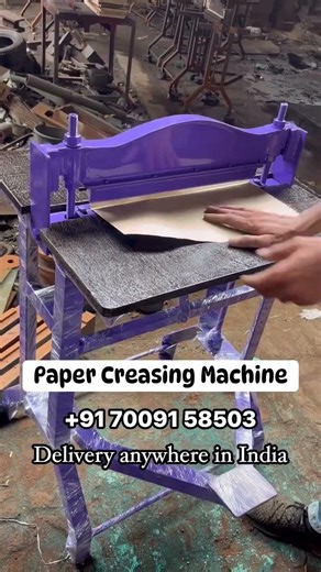 Paper Creasing Machine Manufacturer (+91 70091 58503) #creasing #machine