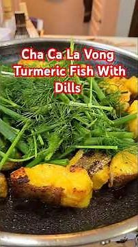 Cha ca la vong - Turmeric Fish With Dills. Recipe below 👇 #cookingwithmamui #chacalavong