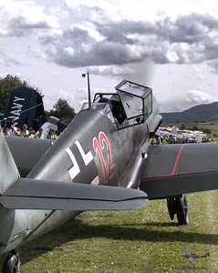 174K views · 6.3K reactions | There’s nothing quite like the sound of history waking up. This Messerschmitt Bf 109 E-4 fires up its legendary DB 601 V12 engine—raw, mechanical, and unmistakably WWII. Listen closely, turn the volume up, and experience what pilots heard over Europe more than 80 years ago. ✈️  Follow for more historic aircraft moments. #MesserschmittBf109 #Bf109 #DB601 #WWIIAviation #warbirds @Top-Fans | Warbirds | Facebook