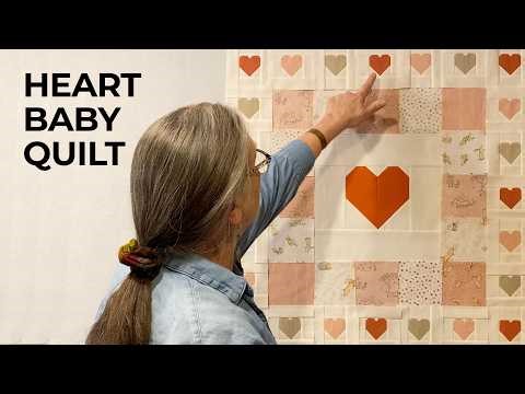 Heart Baby Quilt – Charm Pack Friendly Tutorial