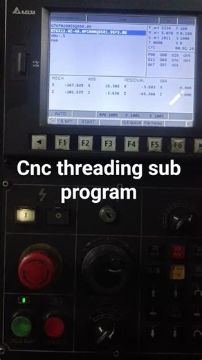 threading shifting sub program #cncmachine ‪@TITANSofCNC‬