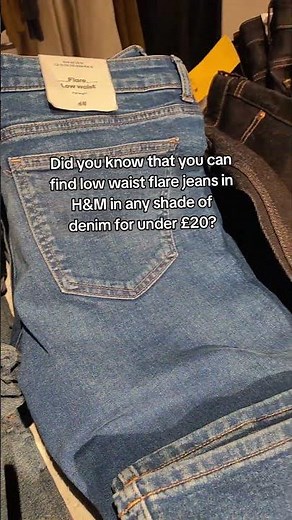 H&M new low waist flare jeans in any shade of denim #hmhaul